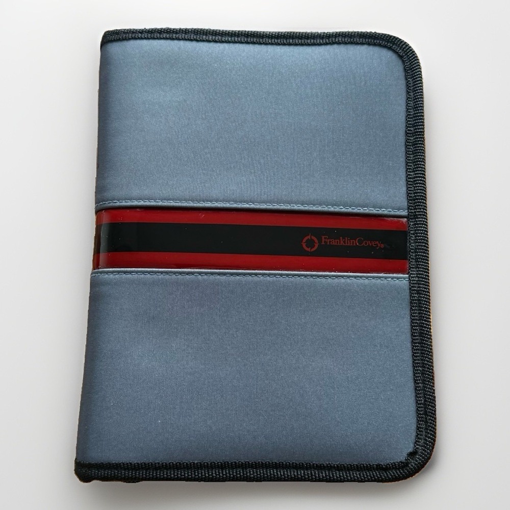 Franklin‎ Covey 27695.573 Compact Zipper Binder Black Synthetic Mat Planner READ